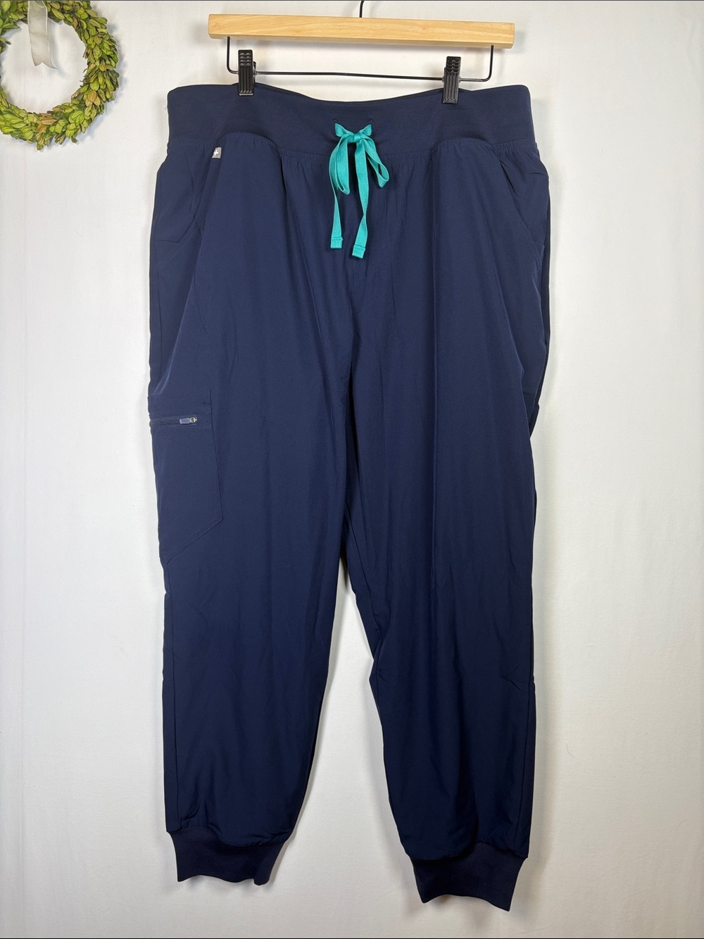 FIGS Technical Collection Zamora FreeX Lined Jogger Scrub Navy Pants Size XXL/P